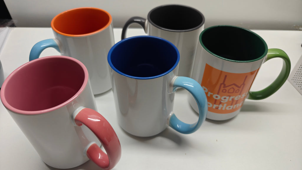 Multi-color mugs- Limited! Progress Portland 15oz mug